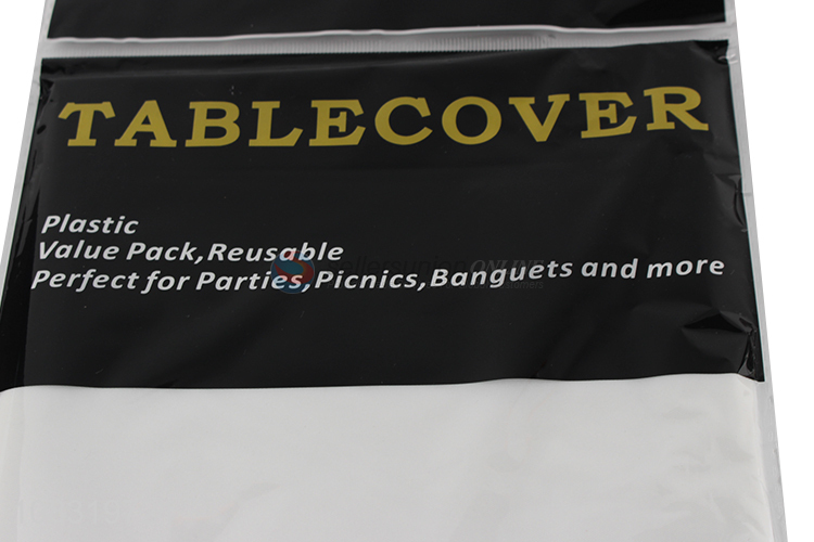 Factory Wholesale Plastic Tablecloth Rectangular Table cover