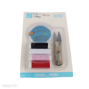 Hot items cotton threads sewing kit set with sewing accessories