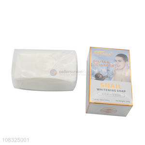 Factory wholesale creative snail whitening soap for bath
