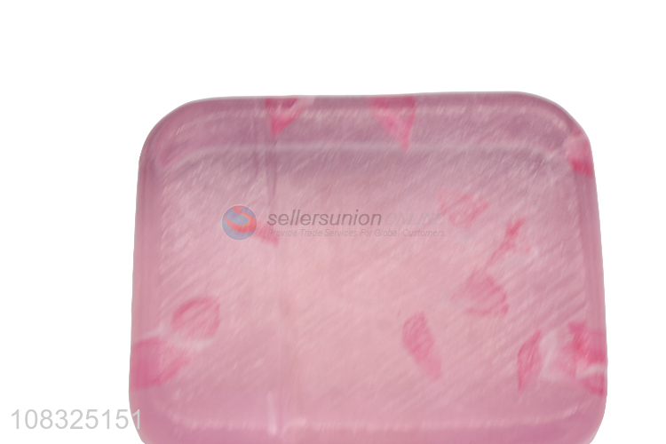 High quality pink essential oil soap cleaning bath soap