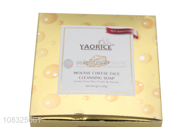 China market cleaning facial soap with foaming net for bath
