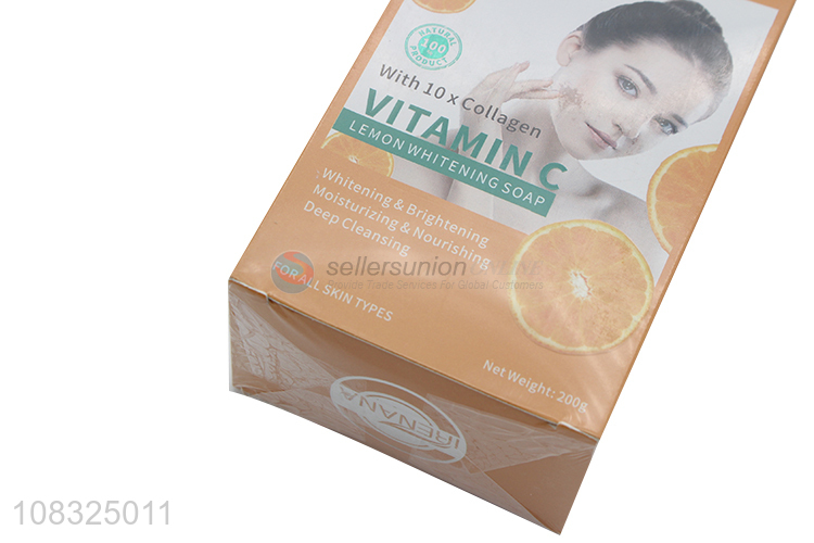 Good sale vitamin C fragrance soap portable facial soap