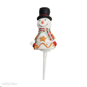 Hot Selling Cute Snowman Polymer Clay Cake Topper Cupcake Topper