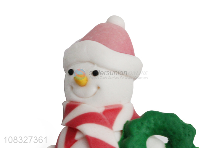 New Arrival Snowman Figurine Polymer Clay Cake Topper For Sale