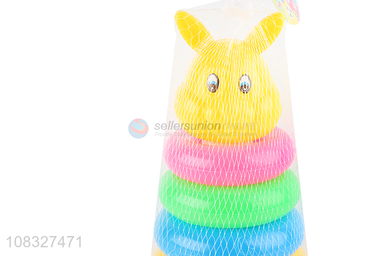 Good selling kids educational toys rainbow tower toys wholesale