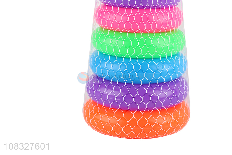 Popular products safe kids rainbow tower games for educational toys