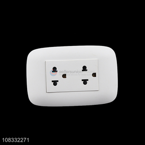 High quality US standard 3-hole 2 outlets wall socket panel