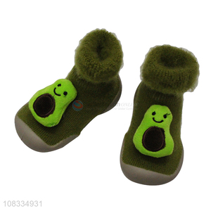 Best selling cartoon winter indoor outdoor socks shoes for baby