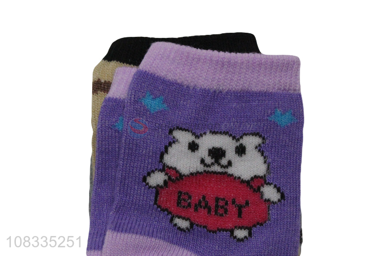 Yiwu wholesale colourful cartoon soft cotton baby socks
