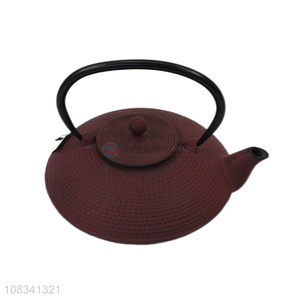 Factory supply 0.8L cast iron teapot with stainless steel tea strainer