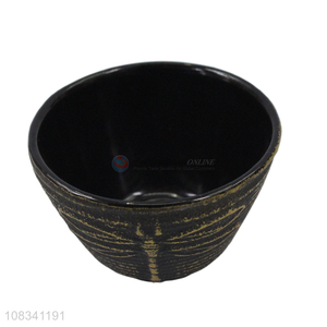 Good quality 120ml Japanese cast iron tea cup with dragonfly pattern