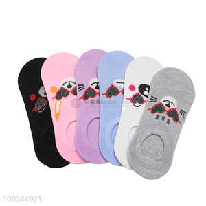 China market fashion short socks ladies boat socks wholesale