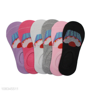 High Quality Multicolor Girls Socks Polyester Breathable Socks