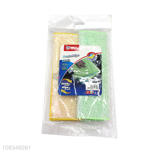 Best selling washable scrub wipe cloth cleaning sponge