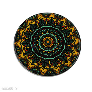 Online wholesale round colourful ceramic heat pad table mat