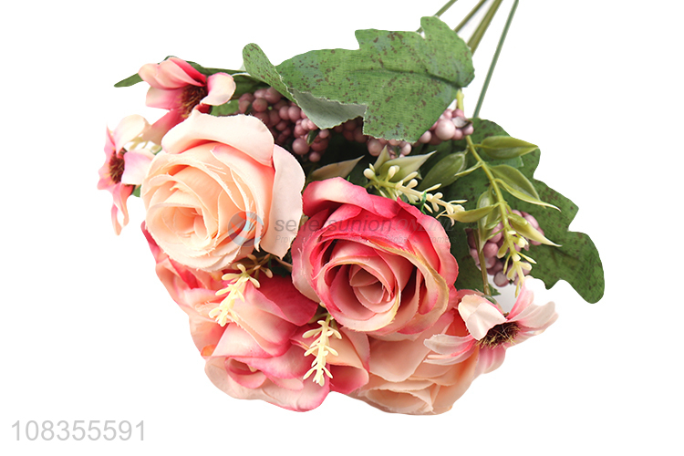 Factory Wholesale Artificial Rose Home Wedding Decoration