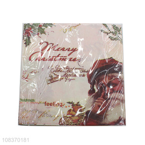 Hot selling Christmas party desktop tissue paper napkins