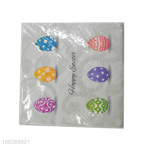 Popular products soft paper napkin Easter party tissue