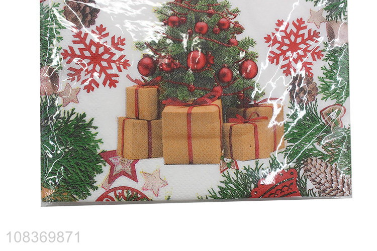 Hot selling dining table tissue Christmas party paper towel
