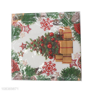 Hot selling dining table tissue Christmas party paper towel