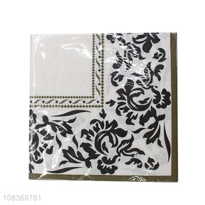 Hot sale household facial tissue printed paper napkin