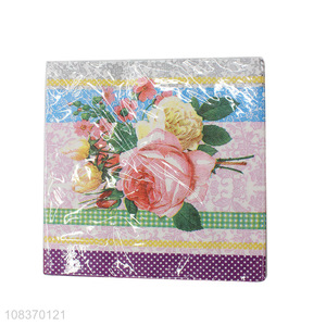 Cheap price printed wood pulp paper paper napkins wholesale
