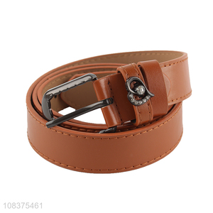 Factory supply women's belt alloy pin buckle belt for jeans pants