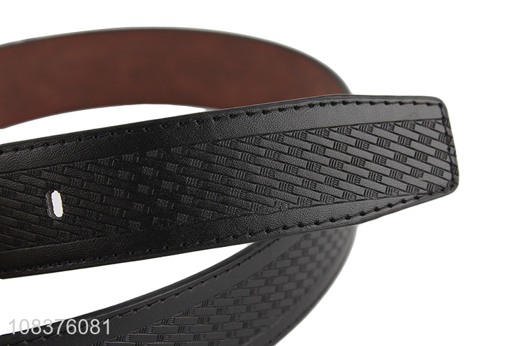 Factory supply casual jeans belt metal pin buckle belt for men