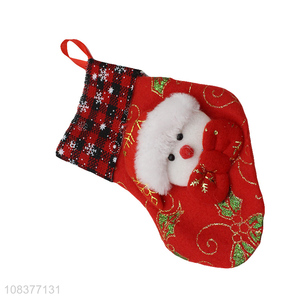 Cute design christmas socks party decoration hanging ornaments