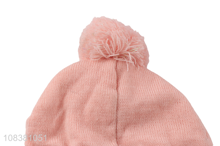 Best Price Comfortable Knitted Hat Baby Earmuffs Hat