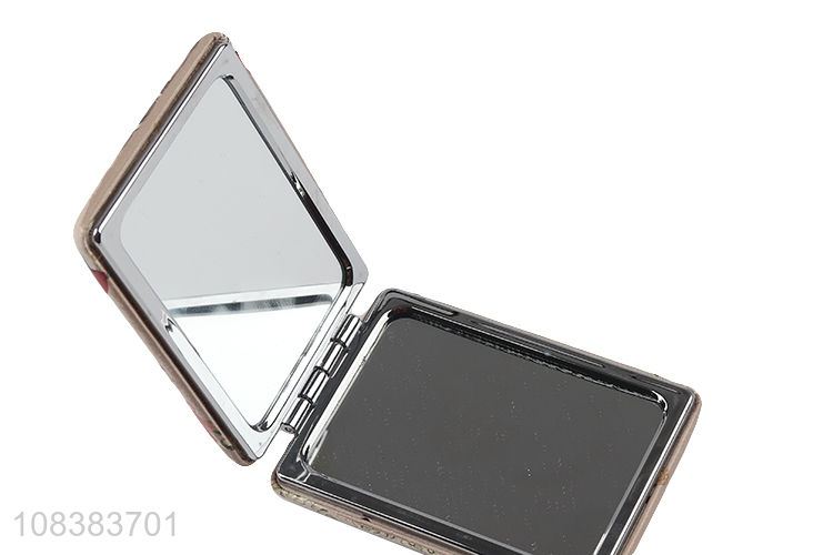 High Quality Folding Pocket Mirror 2X Magnify Mirror