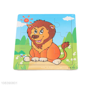 Good wholesale price cartoon wooden puzzle kids educational toy