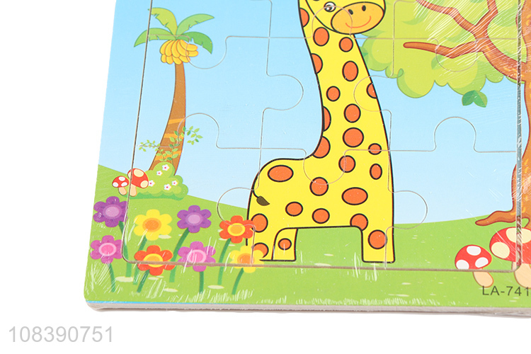Hot Products Cute Giraffe Wooden Puzzle For Children
