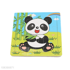 New products cartoon toy jigsaw wooden animal puzzle for sale