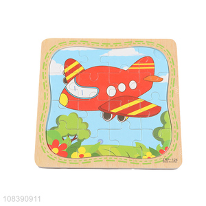 Best selling cartoon wooden puzzle children educational toy