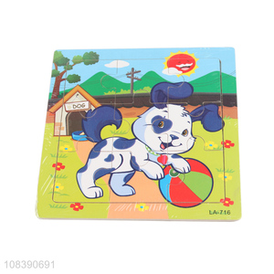 China wholesale wooden cartoon puzzle children educational toy