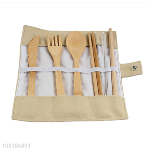 High quality home portable bamboo tableware set for sale