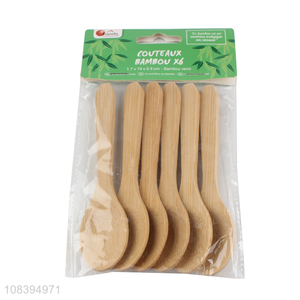 Online wholesale bamboo soup eco-friendly dinner spoon
