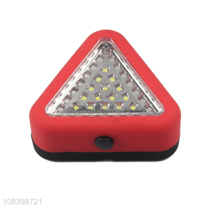 Wholesale led work light triangle warning light with hook, use 3*AAA battery