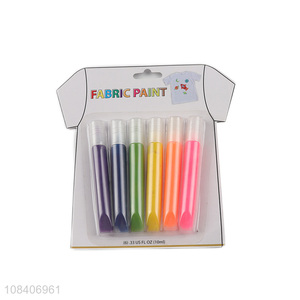 Top products 6pieces fabric paint fluorescent pen set