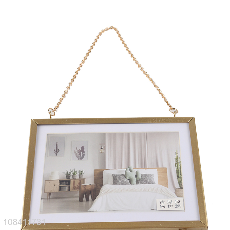 Hot selling hanging metal photo frame for home décor