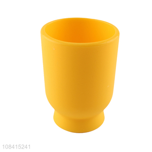 Hot selling yellow silicone beer mug wine cups