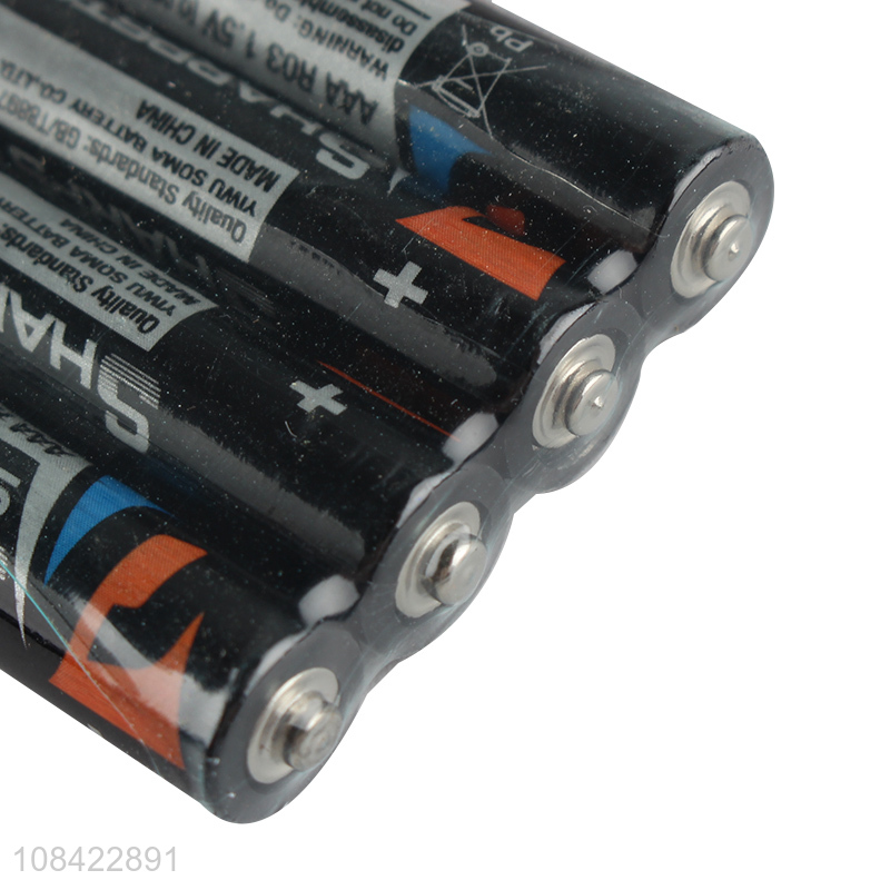 Hot selling R03 1.5V AAA zinc manganese battery dry batteries