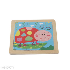 Hot selling cartoon ladybug paper jigsaw puzzles for kids boys girls