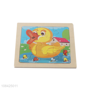 Wholesale kids educational toy cartoon duck paper jigsaw puzzles