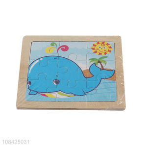 Good quality intelligent paper jigsaw puzzle cartoon whale puzzle