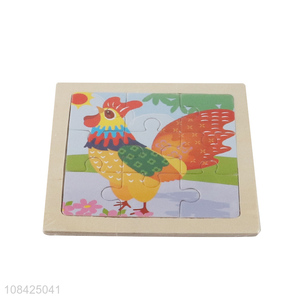 Best selling cartoon rooster paper jigsaw puzzle for kids children