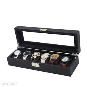 china wholesale PU watch storage box jewelry box