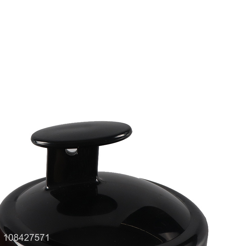 Latest products portable black round washing hair brush