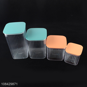 Wholesale bpa free plastic food storage container grain storage jars